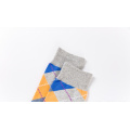 Chaussettes heureuses argyle femmes chaussettes de coton fabricants de filles chaussettes d&#39;équipage de filles